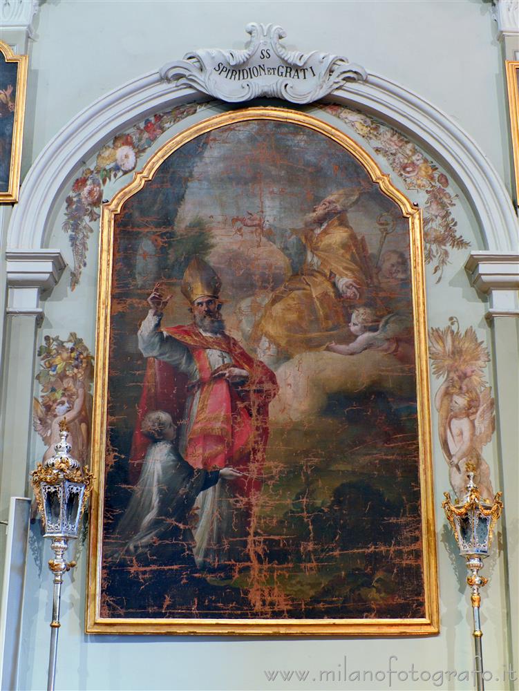 Montevecchia (Lecco, Italy) - Canvas depicting the Saints Speridione and Grato in the Sanctuary of the Blessed Virgin of Carmel